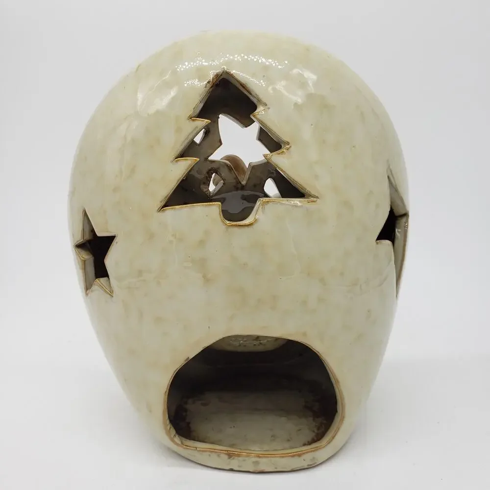 TII Collections Nativity Ceramic Tea Light Candle Holder Mother Mary, Baby Jesus